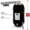 Weber Holzkohlegrill Smokey Mountain Cooker 47cm und Abdeckhaube Art.Nr. 721004
