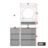 Weber CRAFTED UPGRADE Set Gussrost mit gratis Basis Rahmen für Genesis 300 ab 2016 Art.Nr. 7853 und 7687