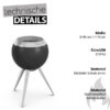 Höfats Feuerschale MOON 45 mit hohem Fuß Art.Nr. 00717 – Bild 2