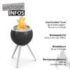 Höfats Feuerschale MOON 45 mit hohem Fuß Art.Nr. 00717 – Bild 3