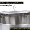 Flame Engine Feuerschale rauchfrei Buddy Tiger Edelstahl 50cm Art.Nr. FETIGER50 – Bild 4