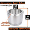 Flame Engine Edelstahl Feuerschale rauchfrei Buddy Deluxe 50cm Art.Nr. FEBUDELUXE50 – Bild 3
