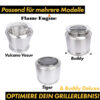 Flame Engine Zubehör Grillrost Set rund Edelstahl 50cm Art.Nr. FECGKIT50 – Bild 3