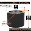 Flame Engine Feuerschale rauchfrei Buddy Tiger Schwarz Edelstahl 50cm Art.Nr. FETIGER50BL – Bild 2