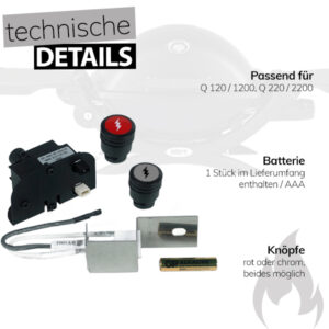 Weber Ersatzteil Elektrisches Zünderkit Q 120 / 1200 bzw.  220 / 2200 Art.Nr. 66578