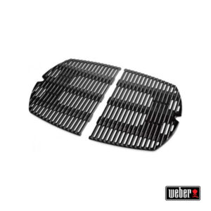 Weber Ersatzteil Grillrost Set Weber Q 200 / 2000  Serie gusseisern emailliert 2 teilig Art.Nr. 7645/ 66588