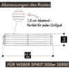 grillshop.at Weber Ersatzteil Warmhalterost- Herstellerqualität Edelstahl verchromt für Spirit 300er Serie Art.Nr. 91289 / GS022 – Bild 2