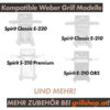 grillshop.at Weber Ersatzteil Flavorizer Bars aus Edelstahl für Spirit 200er Serie Art.Nr. GS023 – Bild 3