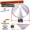 Outdoorchef Ersatzteil kleiner Trichter Edelstahl für alle 570er und 480er Modelle Art.Nr. 18.325.31 – Bild 4
