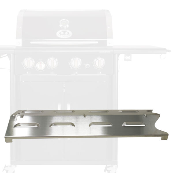 Outdoorchef Brennerabdeckung Gasgrill für Australia, Canberra, Perth, & Oakland Modelle aus Edelstahl [1 Stück] Flammabdeckungen Aromaschienen Ersatzteil Flammverteiler 10 x 37 cm Art.Nr. 18.601.02