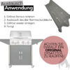 Outdoorchef Brennerabdeckung Gasgrill für Australia, Canberra, Perth, & Oakland Modelle aus Edelstahl [1 Stück] Flammabdeckungen Aromaschienen Ersatzteil Flammverteiler 10 x 37 cm Art.Nr. 18.601.02 – Bild 3