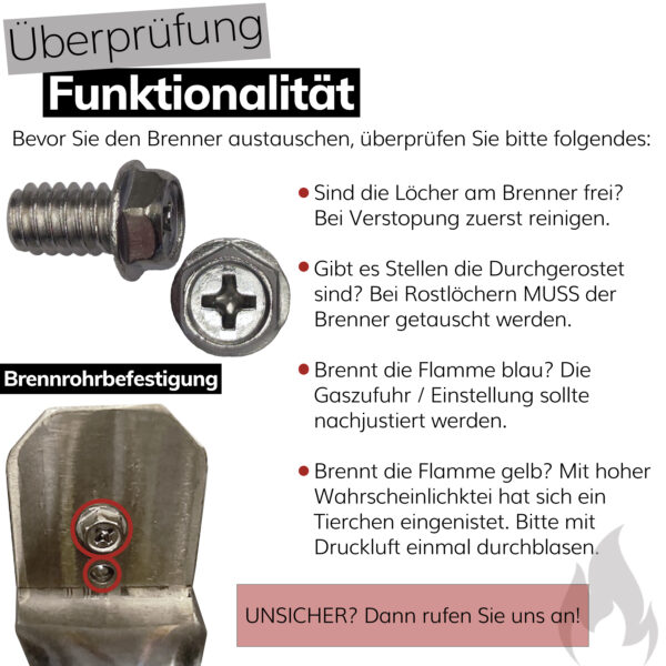 Napoleon Ersatzteil Brenner Edelstahlbrenner für LEX 485, 605, 730 und Legend LE1, LE2, LE3 aus Edelstahl Rohrbrenner für Gasgrill Art.Nr. N100-0073 – Bild 5
