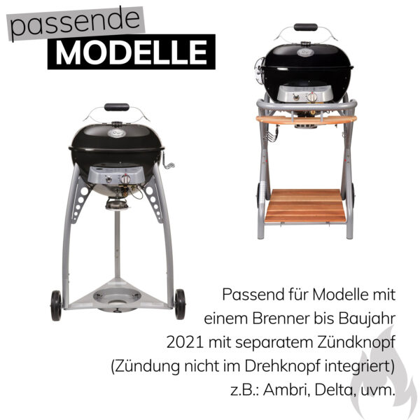 Outdoorchef Ersatzteil Zündbox für Gas Grill 1 flammig für 480 und 570 G Modelle mit 1 Anschluss Outdoor Kugelgrill Balkon Gasgrill 1 Brenner Outdoorchef Zubehör Zünder Artikelnummer 18.340.07 – Bild 6