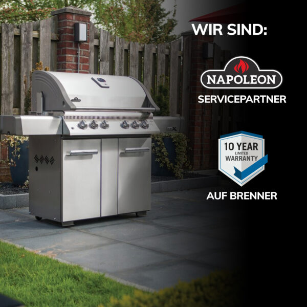 Napoleon Ersatzteil Brenner Edelstahlbrenner für LEX 485, 605, 730 und Legend LE1, LE2, LE3 aus Edelstahl Rohrbrenner für Gasgrill Art.Nr. N100-0073 – Bild 7