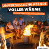 grillshop.at Feuerschale rauchfrei 50x43cm - Edelstahl Grill Feuerschalen für den Garten - Flame Engine Feuertonne mit Grillrost optional - Modell Buddy mit Füßen – Bild 7
