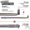 Napoleon Ersatzteil Brenner für LEX 485, 605, 730 und Legend LE1, LE2, LE3 aus Edelstahl Rohrbrenner Art.Nr. N100-0073 – Bild 2