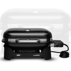 Weber Elektrogrill Lumin Compact schwarz + Adapter Schweiz Art.Nr. 91010979  3 % Vorauskassa