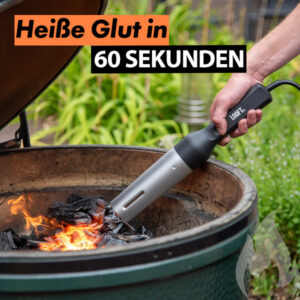 Looftlighter Air elektrischer Grillanzünder + Adapter Schweiz Art.Nr. lom-eu