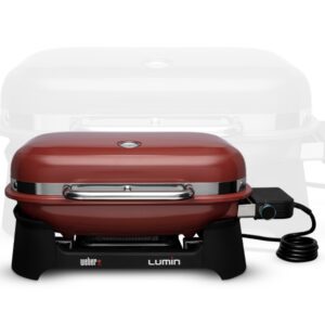 Weber Elektrogrill Lumin rot + Adapter Schweiz Art.Nr. 92040979