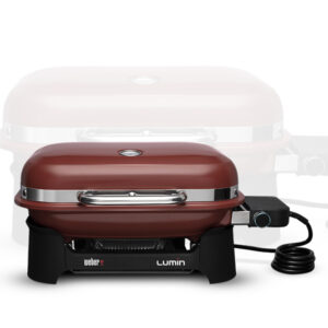 Weber Elektrogrill Lumin Compact rot + Adapter Schweiz Art.Nr. 91040979 3 % Vorauskassa