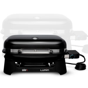 Weber Elektrogrill Lumin schwarz + Adapter Schweiz  Art.Nr. 92010979  3 % Vorauskassa